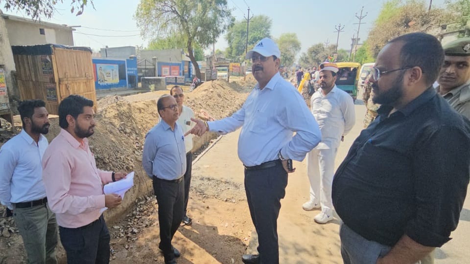 Only three workers were building a road instead of 50