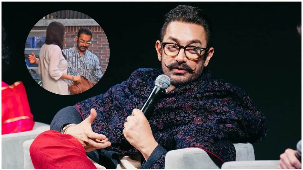Aamir Khan and her girlfriend Gauri Spratt spotted together first time after confirming relationship