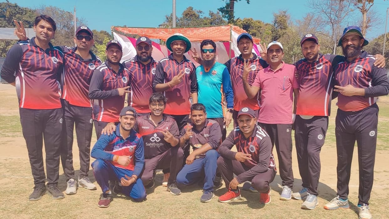 Two cricket matches were played at the Railway Stadium Bareilly