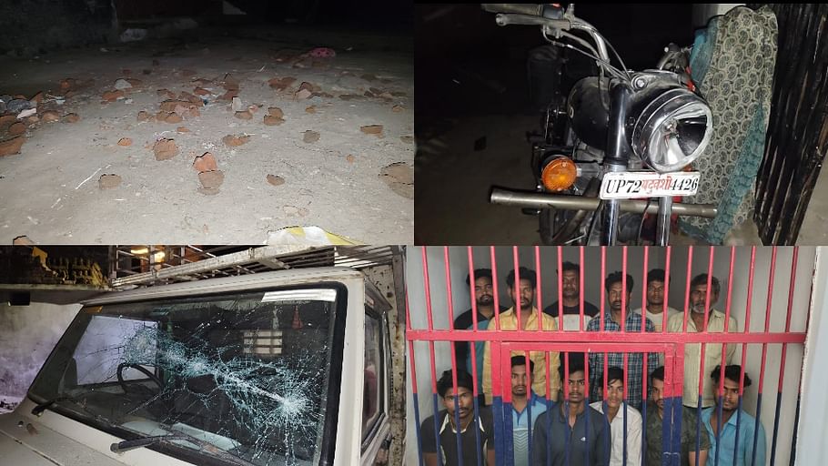UP: बुलेट से निकाली तमंचे जैसी आवाज... भिड़ गए दो पक्ष, चले ईंट पत्थर, कुल्हाड़ी दिखाकर पुलिस को भी दौड़ाया Two groups clashed in Gorakhpur, stone pelting took place Police arrested 12 accused