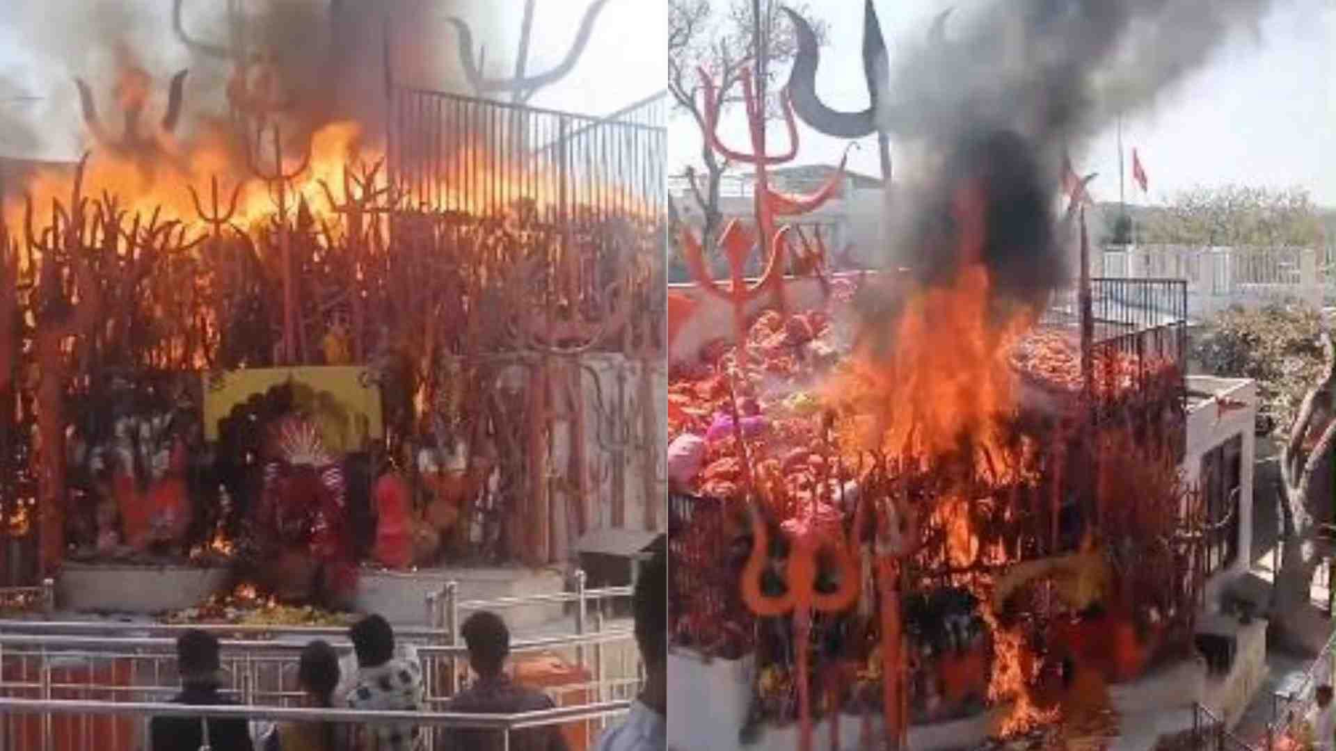ईडाणा माता का अग्नि स्नान।