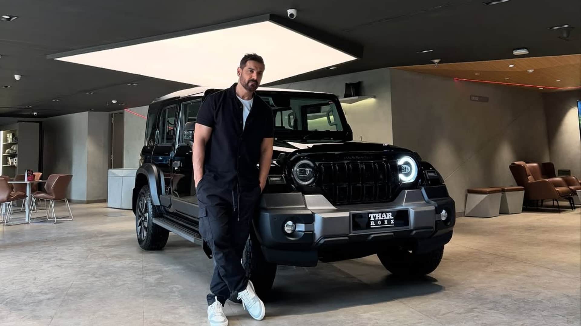 John Abraham Adds Swanky Mahindra Thar Roxx To His Latest car Collection Guess Its Price?