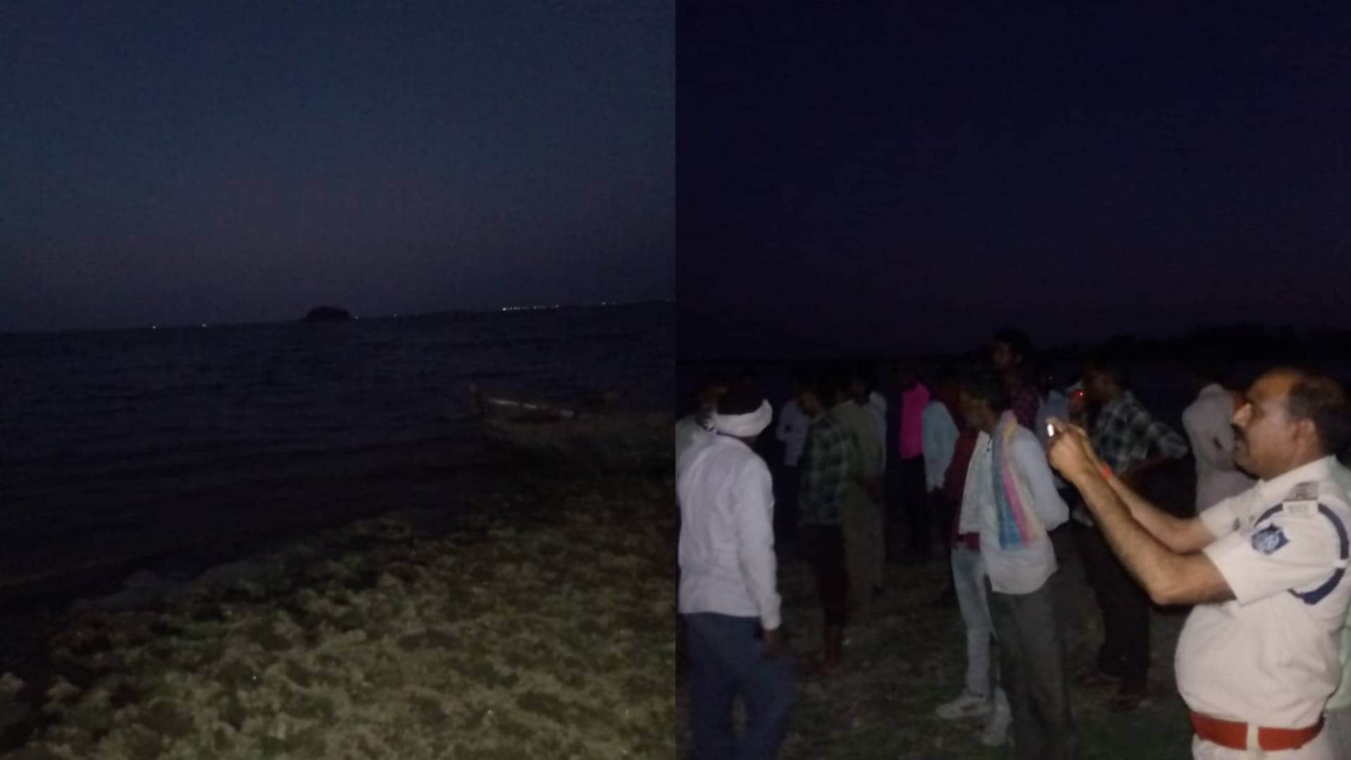 घटना स्थल पर मौजूद लोग