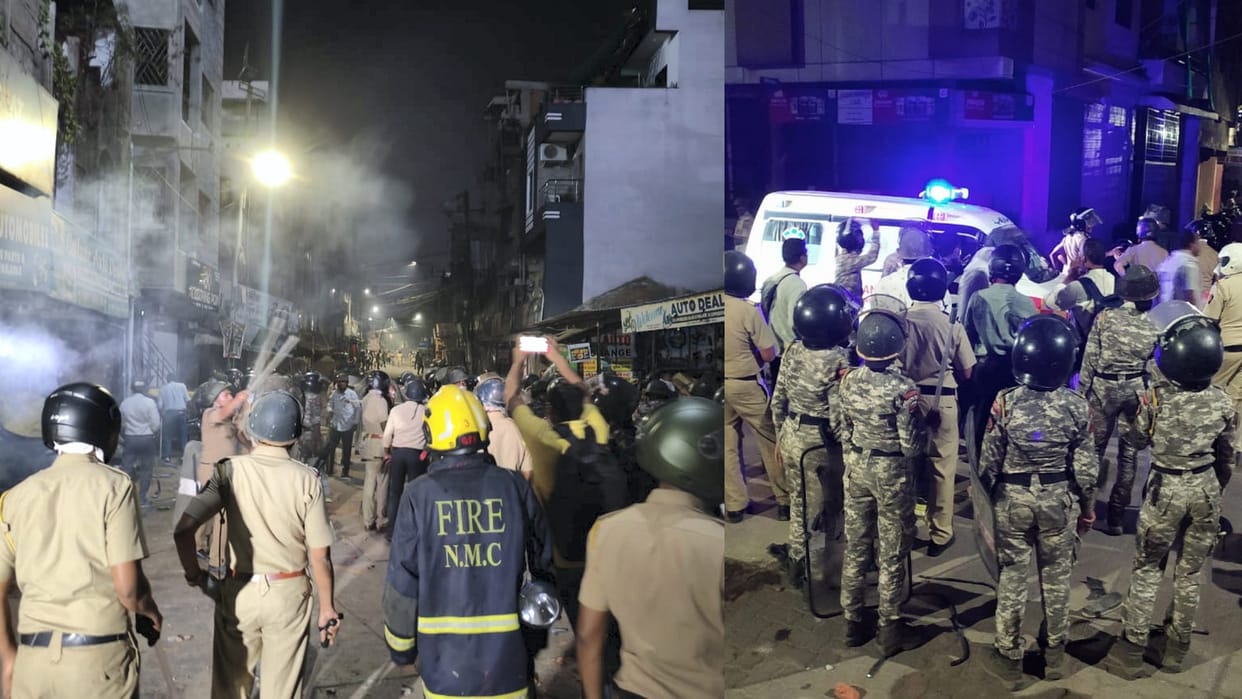 Nagpur Violence clash took place last night following a dispute between two groups