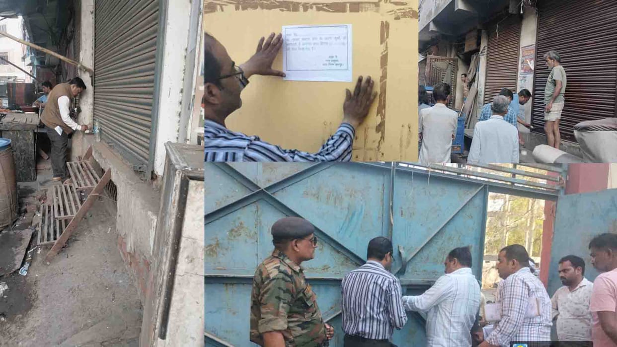 56 shops in the highly sensitive area, three factories in Panki sealed