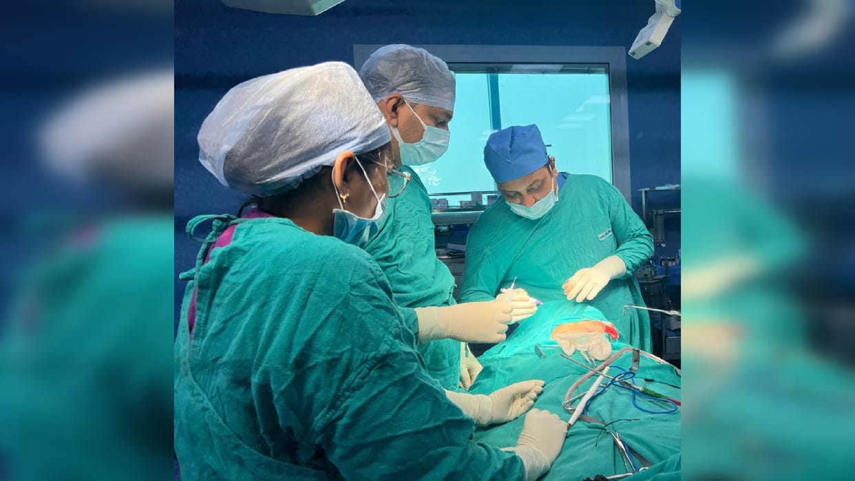 Face was damaged due to bullet injury AIIMS Gorakhpur restored face through surgery