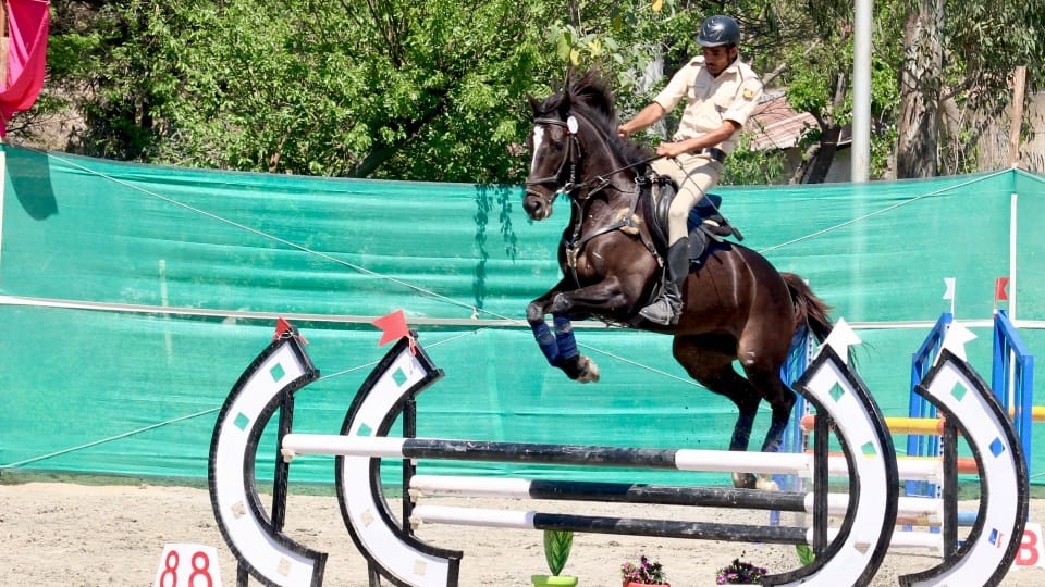 ITBP horse rider Rakesh Kumar tops Indian Police Horse Riding