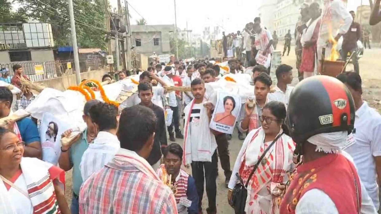Jharkhand: Controversy over the construction of ramp of Siram Toli flyover heats up