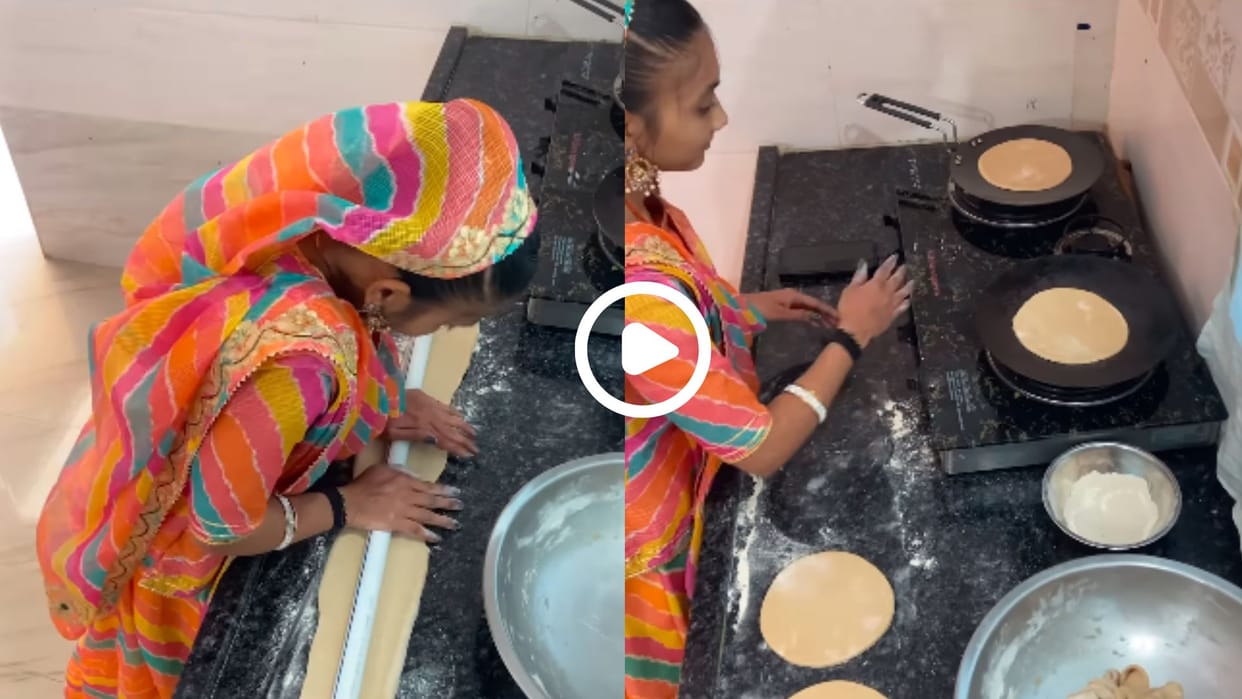 shortcut to make roti went viral on the internet video went viral in hindi