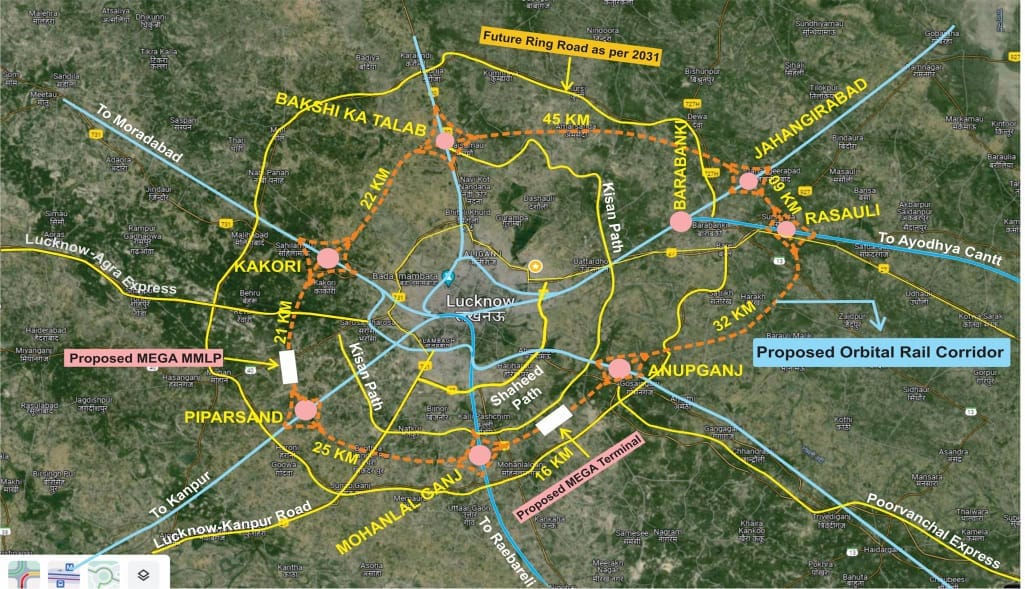 Orbital rail to run around Lucknow pressure on Charbagh to ease six major stations to be built