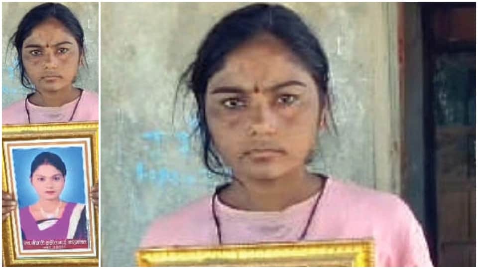 18 महीने बाद वापस लौटी ललिता बाई अपनी तस्वीर के साथ।