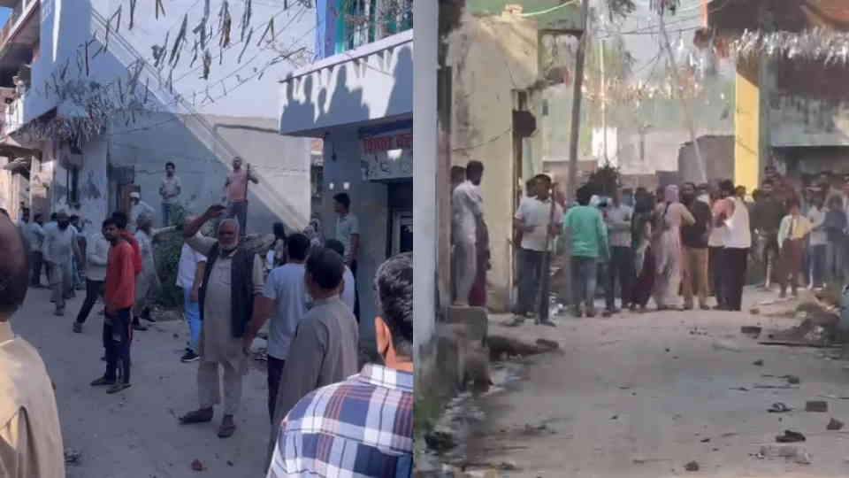 Roorkee News ruckus between Two groups during joking Thithola Heavy stone pelting many Injured