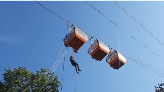 Today a team from IIT Roorkee will arrive to inspect the ropeway
