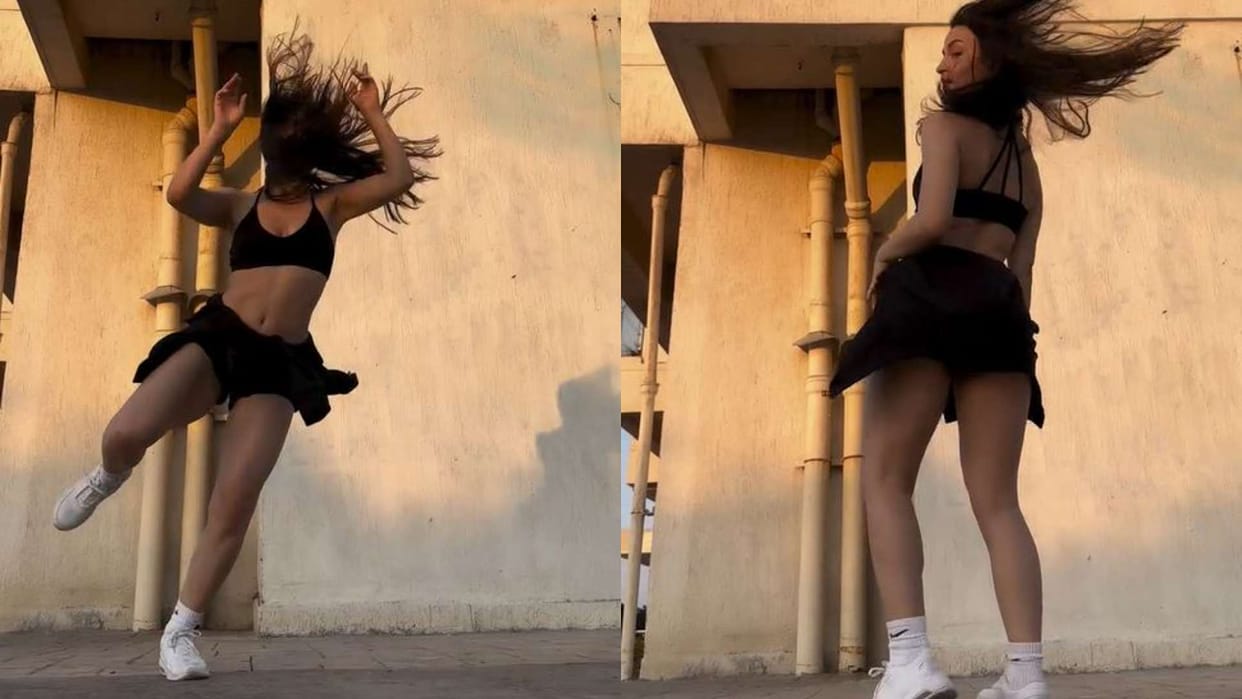 Elli AvrRam dance on punjabi song lor lor video goes viral on social media