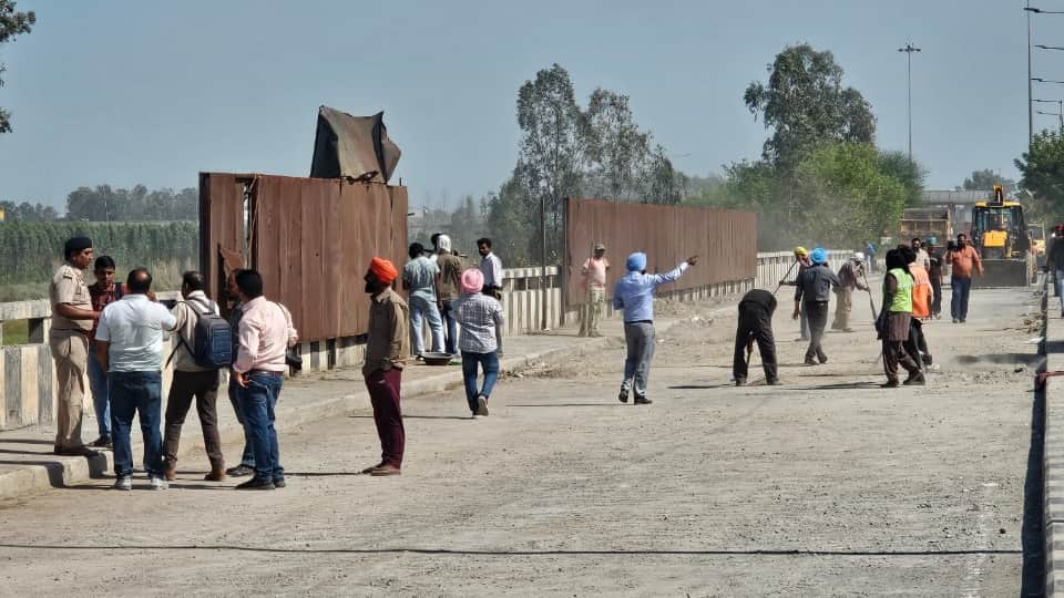 One lane of the highway opened at Shambhu border 20 km journey will be saved see photos