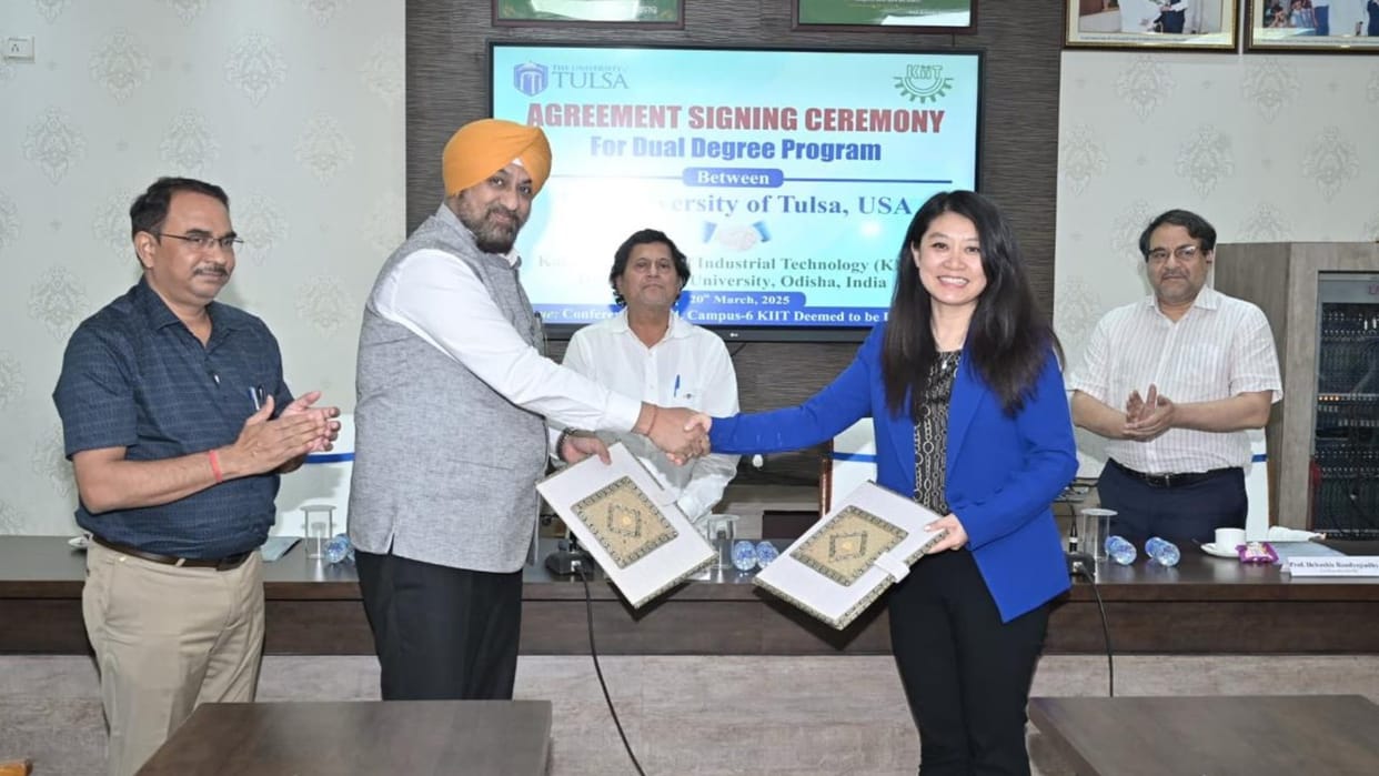 New chapter: KIIT and University of Tulsa USA sign agreement students will be able to obtain dual degree
