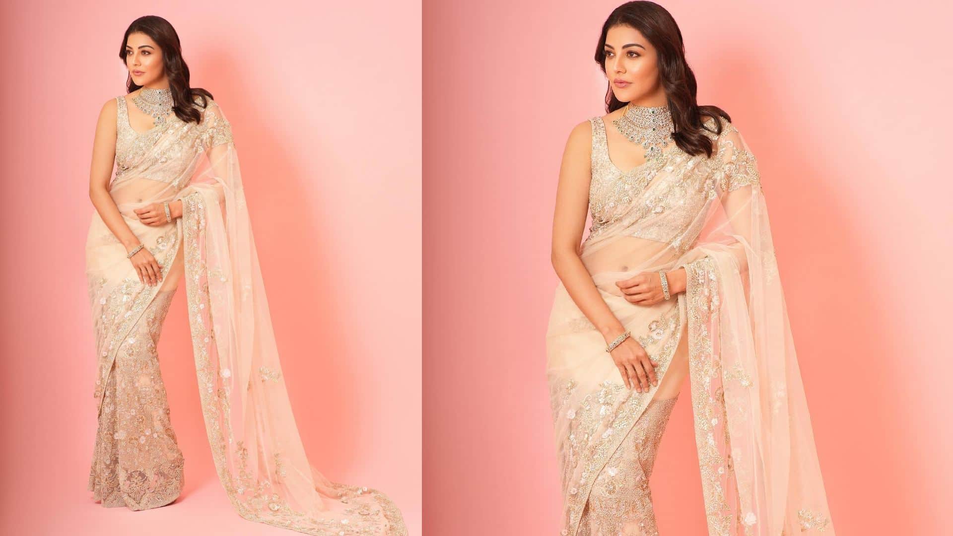 south actress Kajal Agarwal latest saree collection