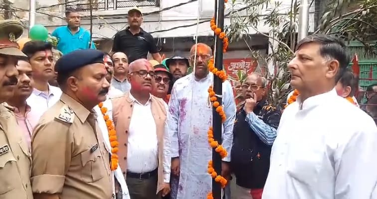 Kanpur Ganga Mela started from Hatia with flag hoisting Rang Thela came out Horiyare came out dancing