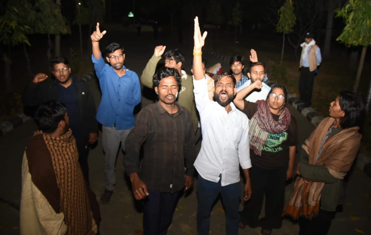 Students on sit-in overnight alleging sexual harassment at BBAU