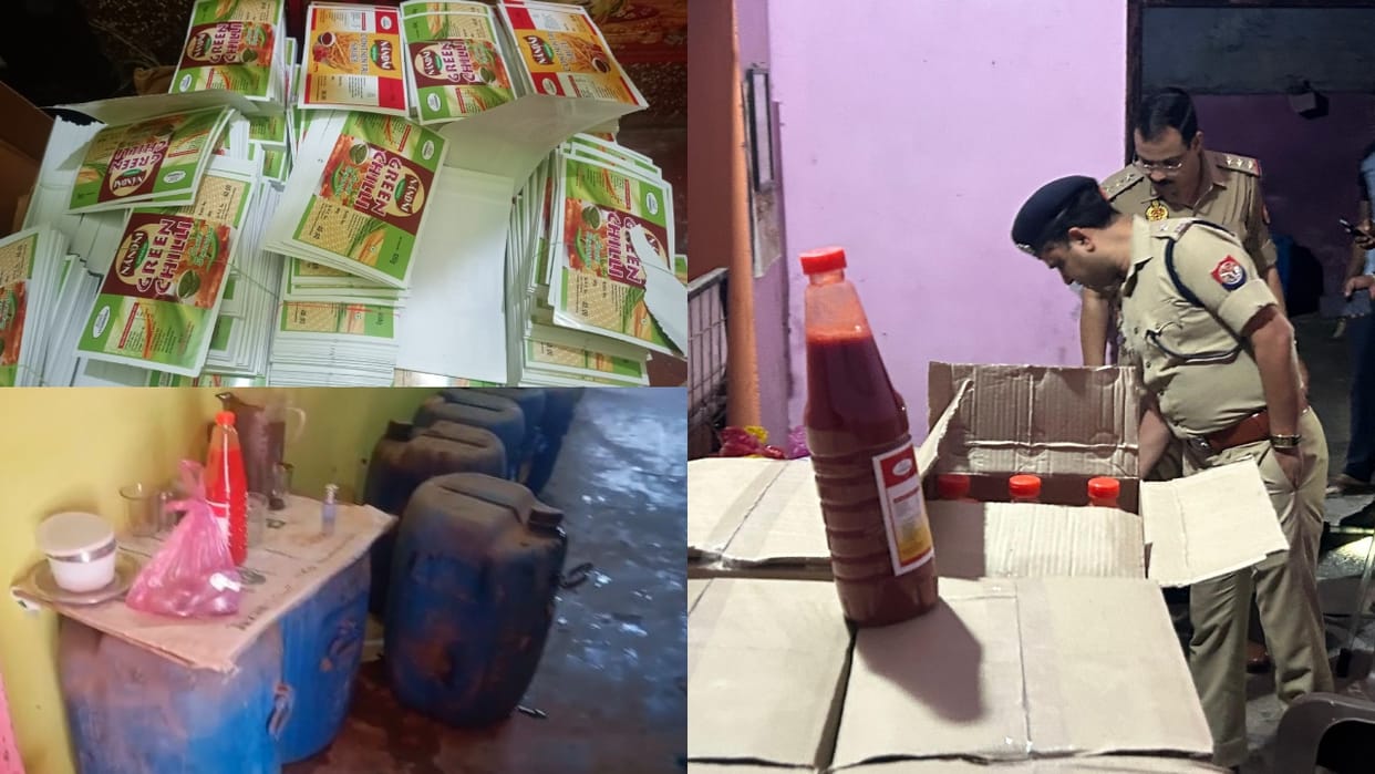 history-sheeter running adulterated sauce making factory in Bareilly