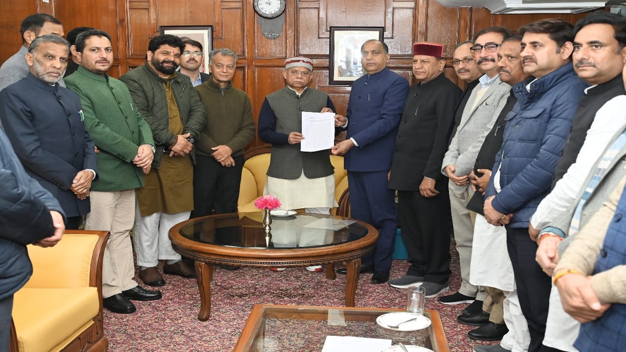 BJP Legislature Party submitted a memorandum to the Governor, demanded a CBI inquiry into Vimal Negi case