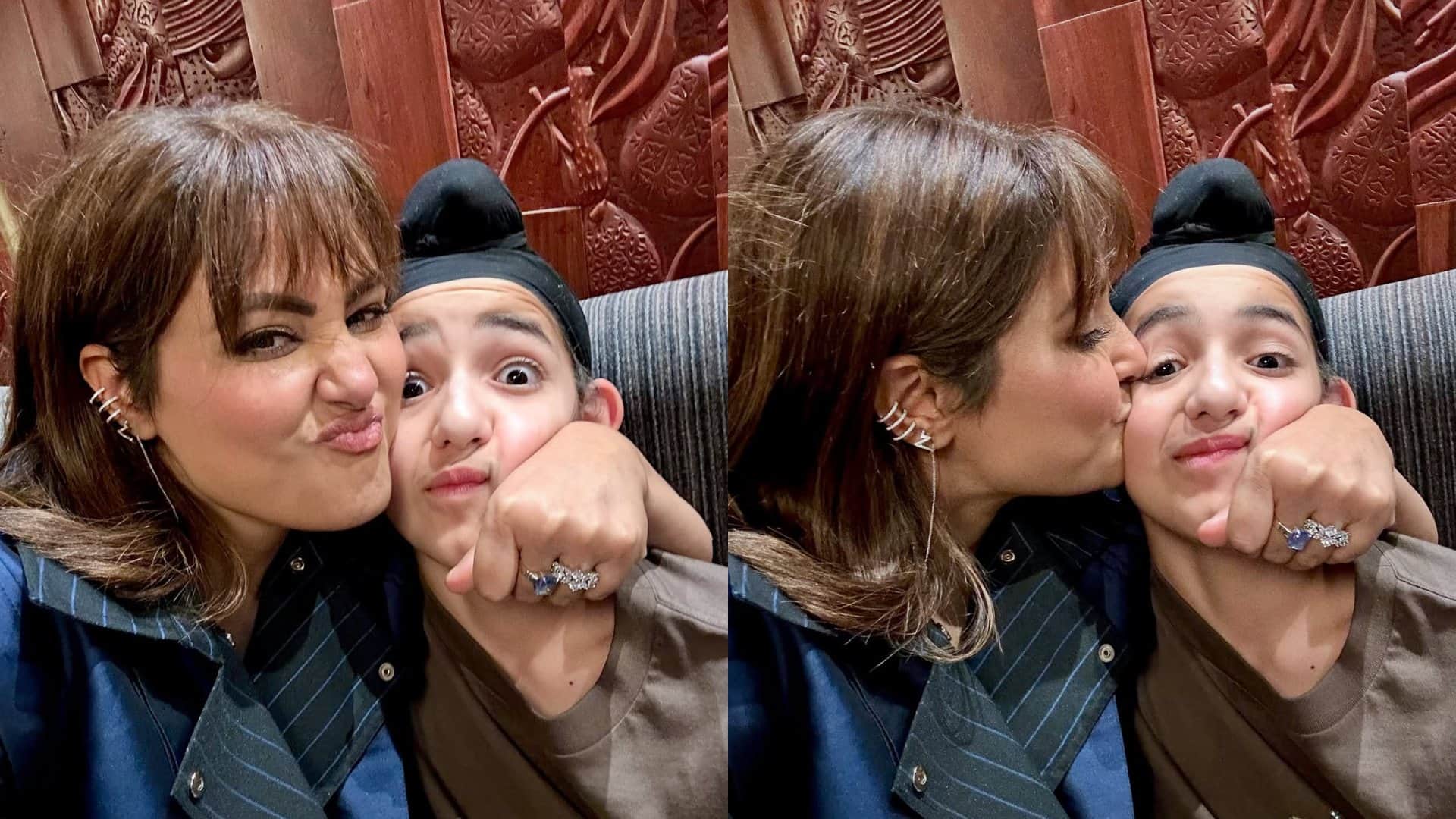 Hina Khan Met gippy grewal family shares photos says Gippy you are a pure soul Bestest wishes for AKAAL Movie