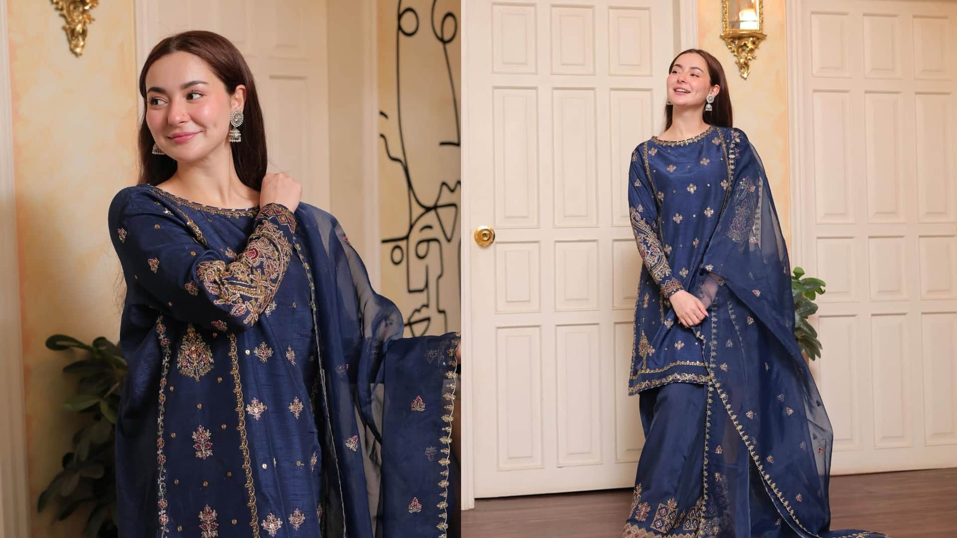 Saree to anarkali suit try these stylish looks of Hania Aamir on Eid disprj