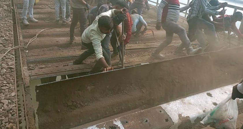 Mega block for repairs 74 trains cancelled 150 affected only 12 additional buses available passengers troubled