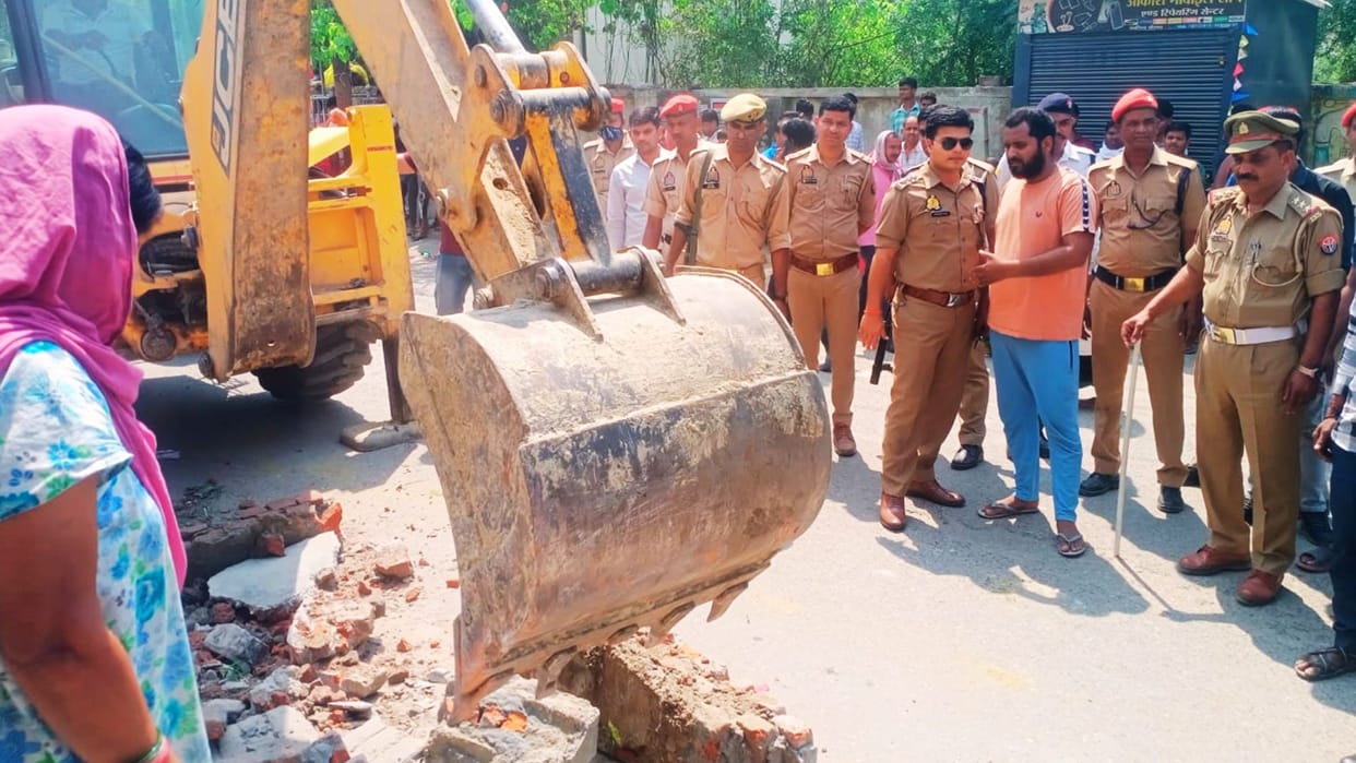 Bulldozers action in Mau Encroachment demolished public facing difficulty in commuting