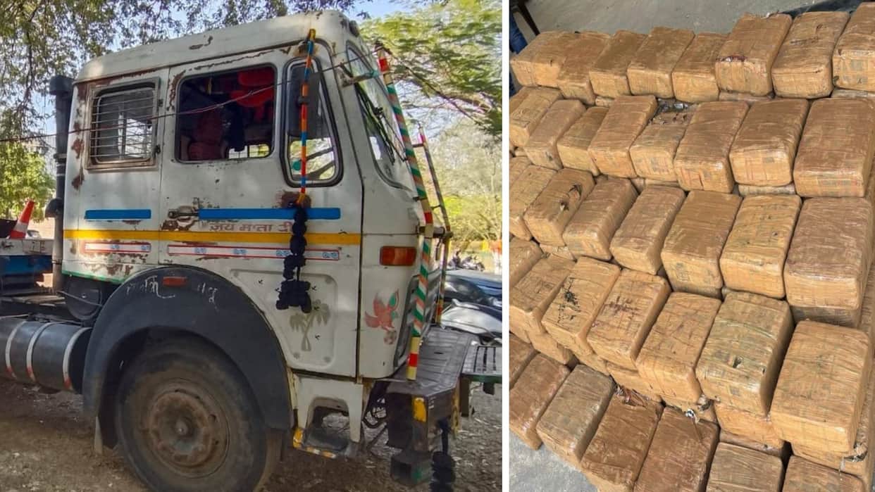 Neemuch News: CBN stopped the trailer by firing, searched it and found 905 kg of Ganja