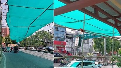 heatwave action plan launched in up Green net will be installed at red lights to avoid scorching sun
