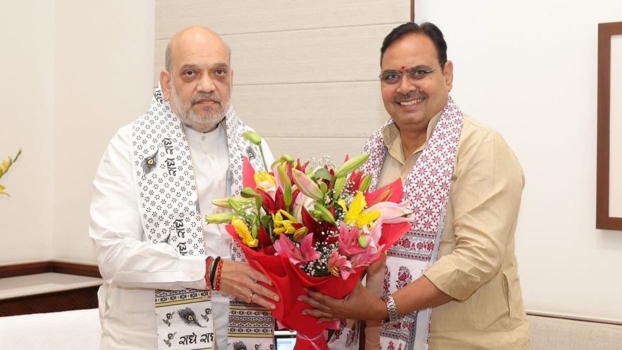 Rajasthan News: CM Bhajanlal reached Delhi for meetings, met more than 10 leaders including the Home Minister
