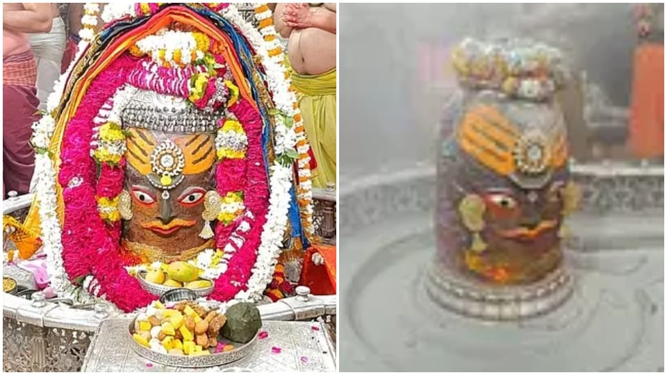 Bhasma Aarti today, Baba Mahakal adorned wearing garland of roses