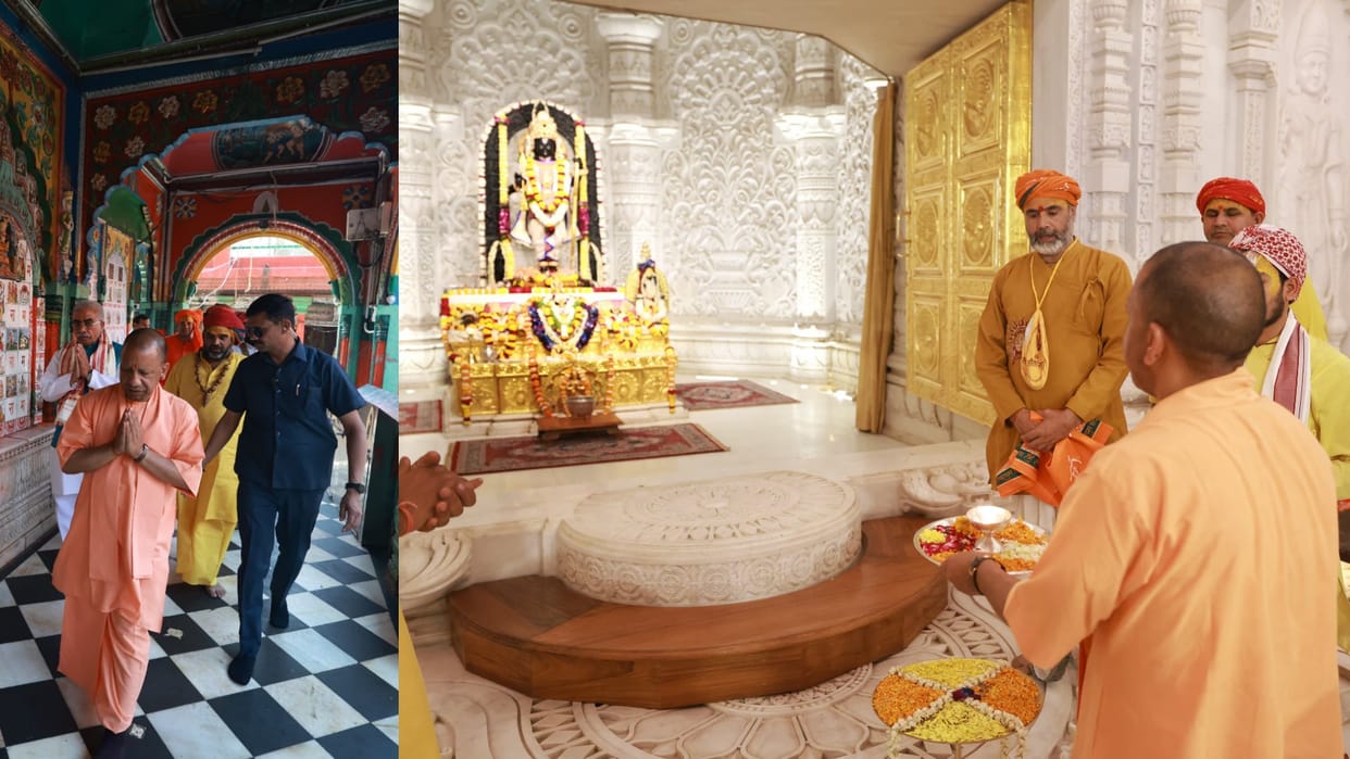 CM Yogi Adityanath offers prayer to Hanumangarhi and Ramlala.