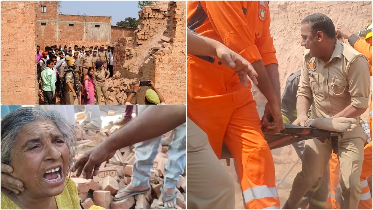 brick field wall collapsed in Bareilly Laborer died after being buried under the rubble
