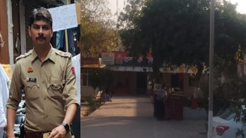 daroga mohit rana suspended update crime hindi news mathura