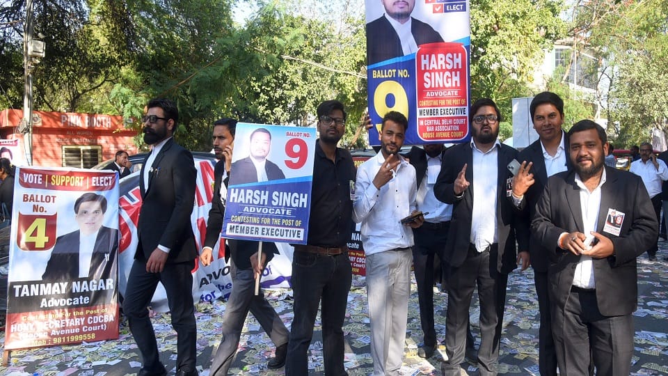 Conduct of Bar Association elections of seven district courts and Delhi High Court