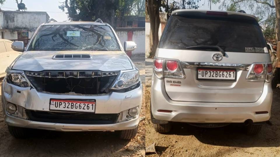 miscreant tried to crush policemen In Gonda attacked head constable with butt of revolver and injured him