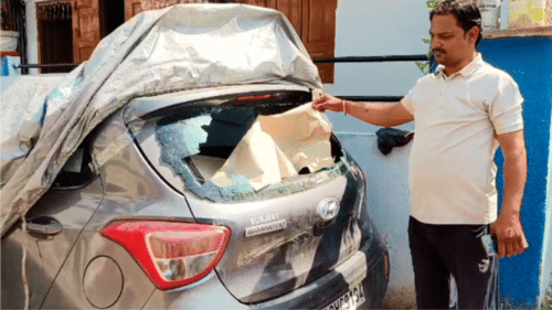 Indore News Drunken Vandals Wreak Havoc, Smash Vehicles Overnight