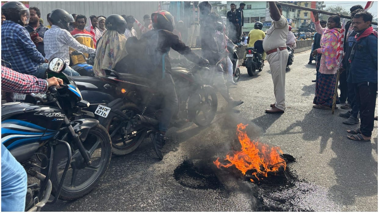 Tribal outfits hit streets to enforce Ranchi bandh, admin on alert