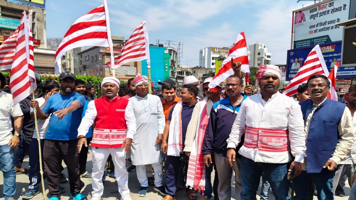 Ranchi Anger among tribal society against construction of Sirmatoli flyover ramp calling Ranchi bandh