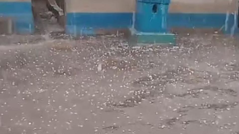 Weather changed in Korba, hail fell along with rain