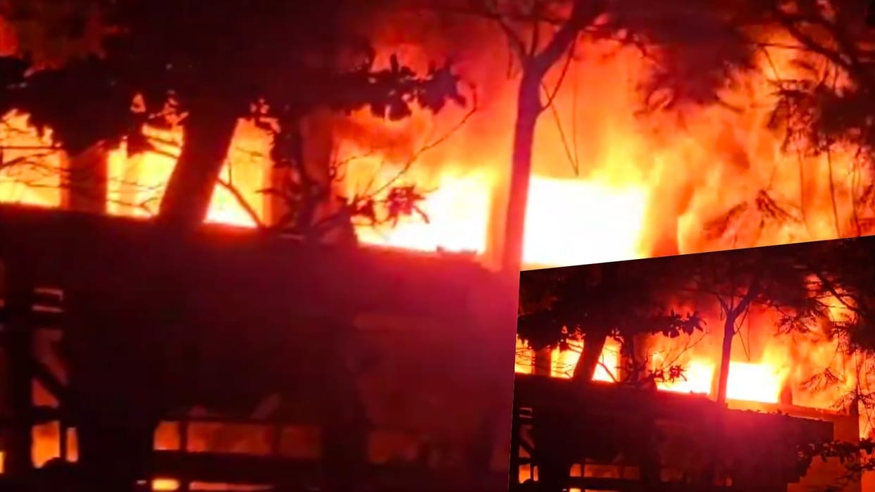 Maharashtra MIDC area of Shiravane Fire Updates industrial Area firefighting Navi Mumbai News in hindi