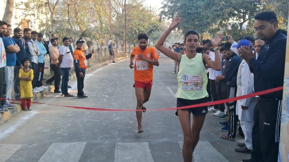 Enthusiasm..passion and excitement: Running competition in Moradabad, unique initiative for health awareness