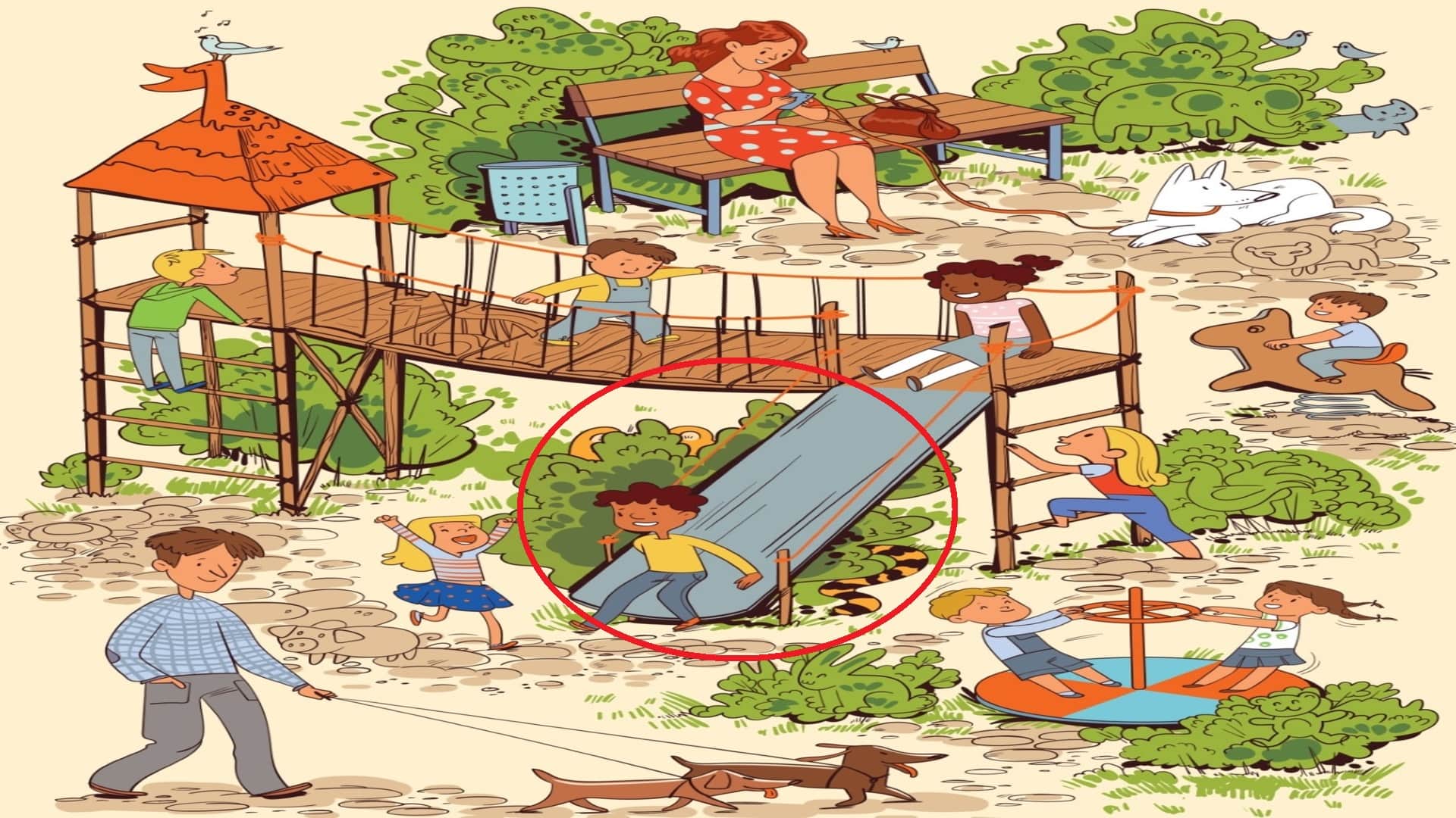 Optical Illusion Iq Test Brain test Can You Find Tiger in 12 Seconds
