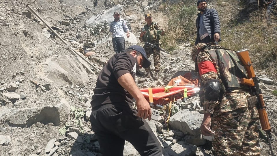 A truck fell into a 1500 feet deep gorge in Ramban two people died in the accident
