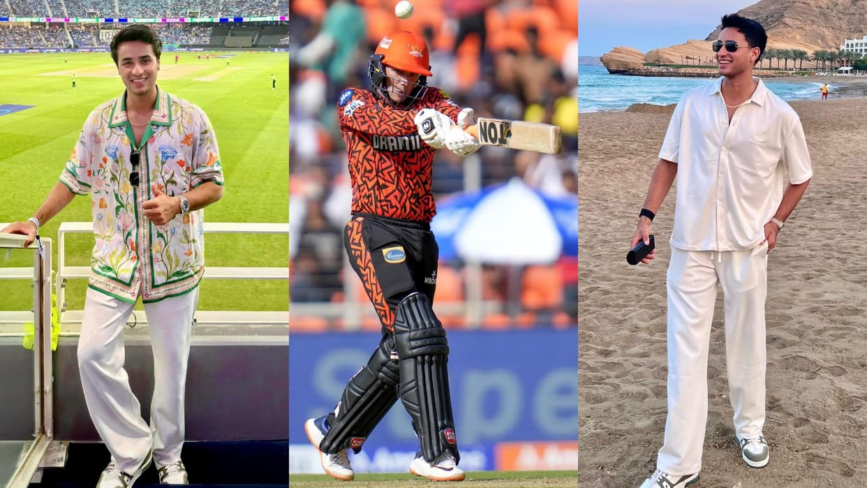 sunrisers hyderabad team 2025 all rounder Abhishek Sharma stylish photos who is Abhishek Sharma