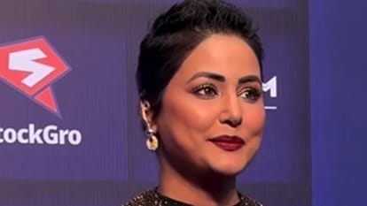 Hina Khan spotted without wig in a event actress short hair look goes viral amid cancer treatment