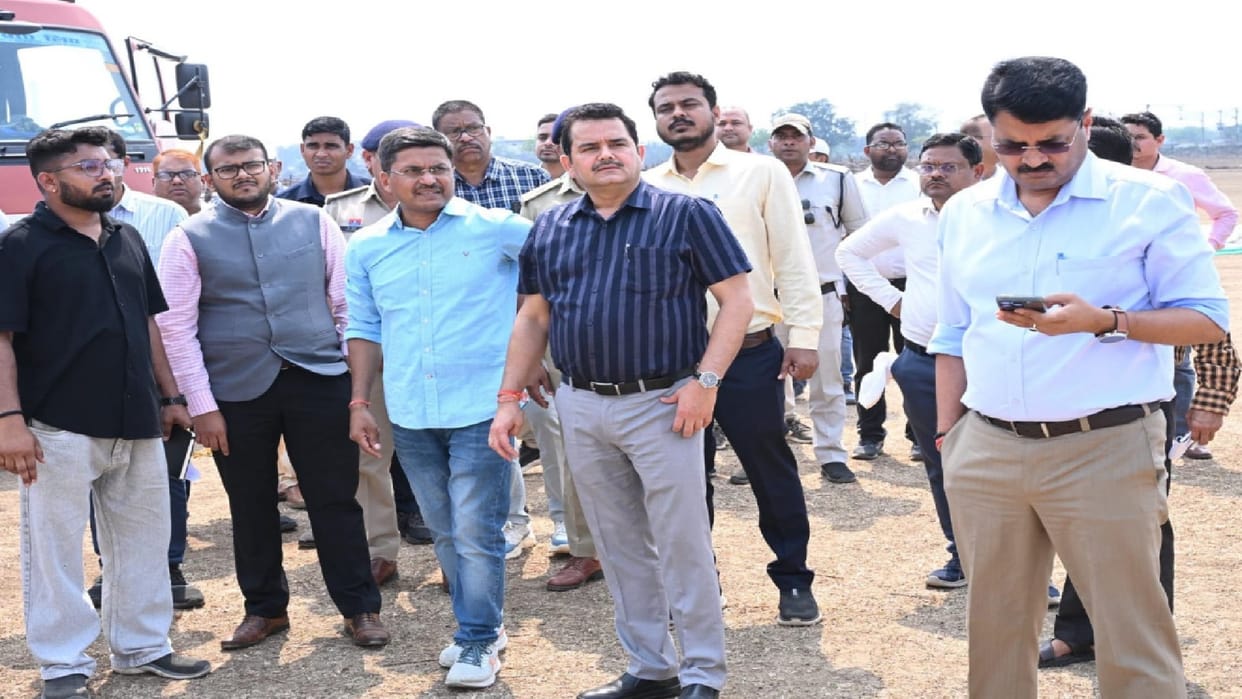 Preparations begin for PM Modi Chhattisgarh visit: meeting place and three helipads being built on 55 acres