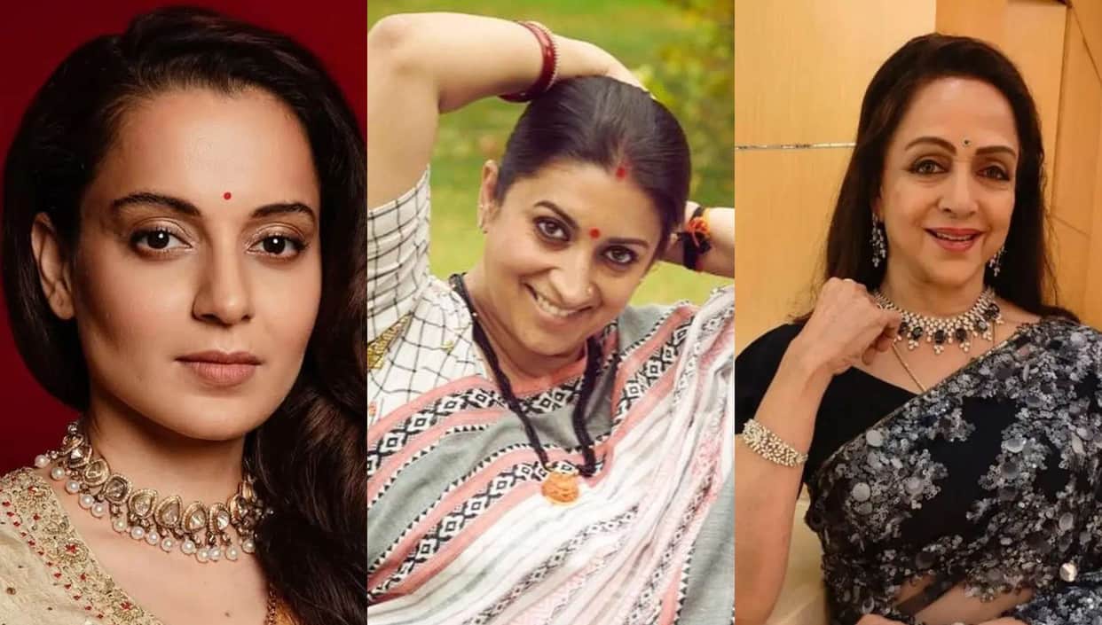 Bollywood Actress like Kangna Ranaut Smriti Irani Jaya Bachchan Hema Malini Kiran Kher become politician